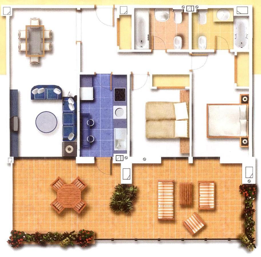 Salinas. Apartment For 4. Terrace/Parking/Pools/Gym/4Mins Beach Estepona Esterno foto